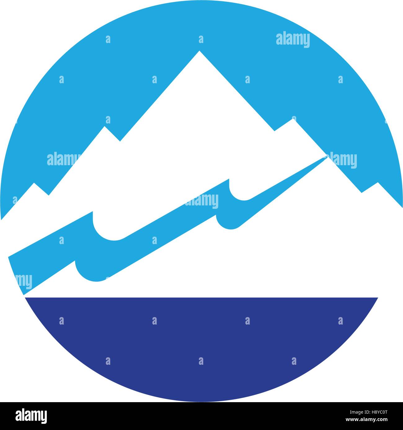 Mountain vector icon illustration design template Stock Vector Image ...