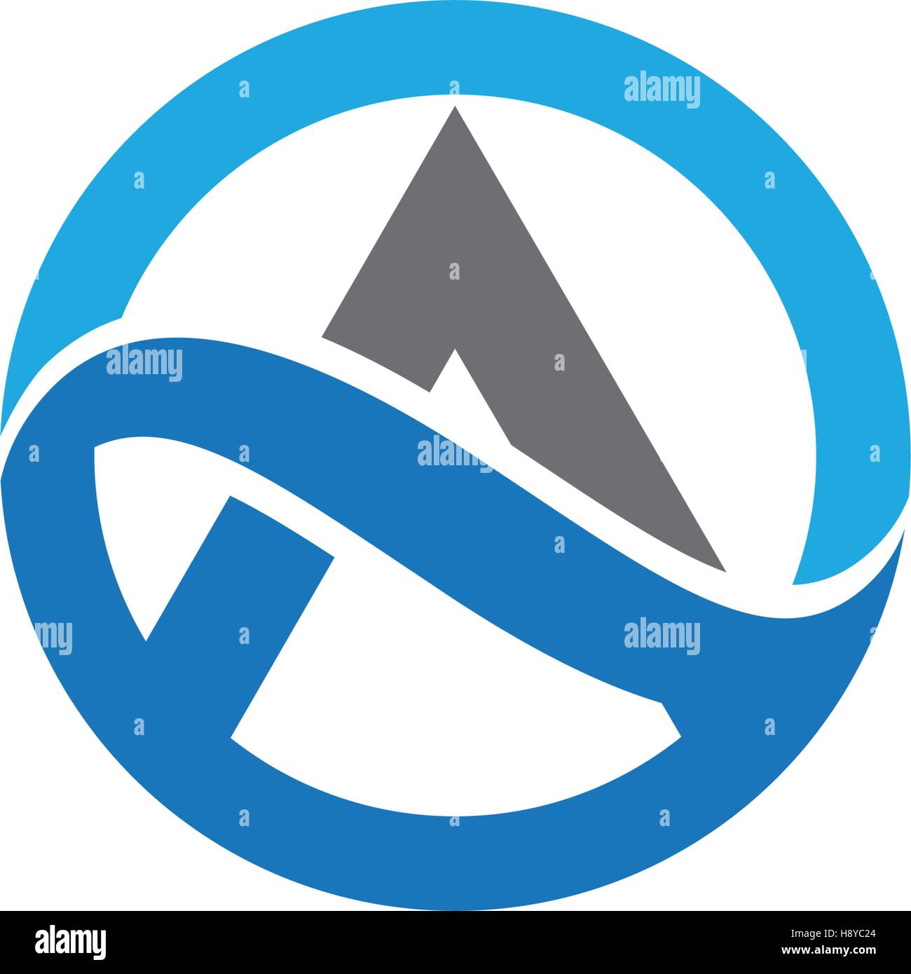 A Letter Logo Business Template Vector icon Stock Vector Image & Art ...