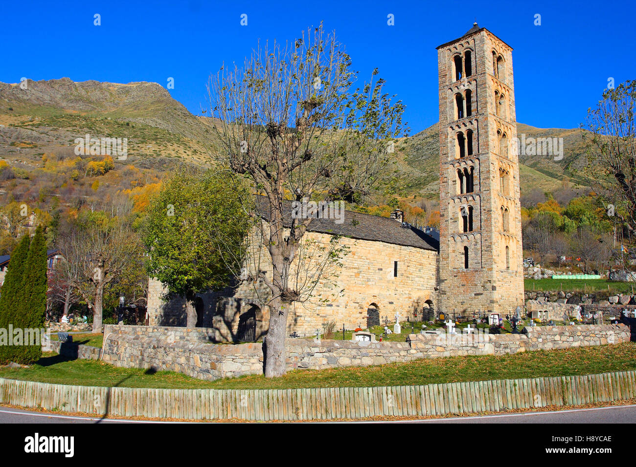 Sant Climent de Taüll Romanesque Church.Täull. Pyrenees. Lleida. Spain Stock Photo