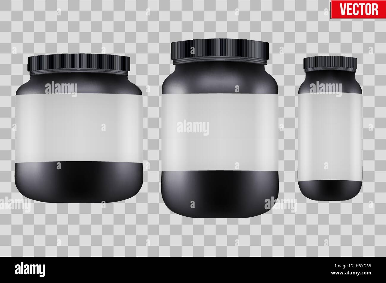 Black Protein Powder Container With Red Lid Sport Food Bottles Vector  Mockup Of Protein Sport Nutrition Jar Illustration Stock Illustration -  Download Image Now - iStock
