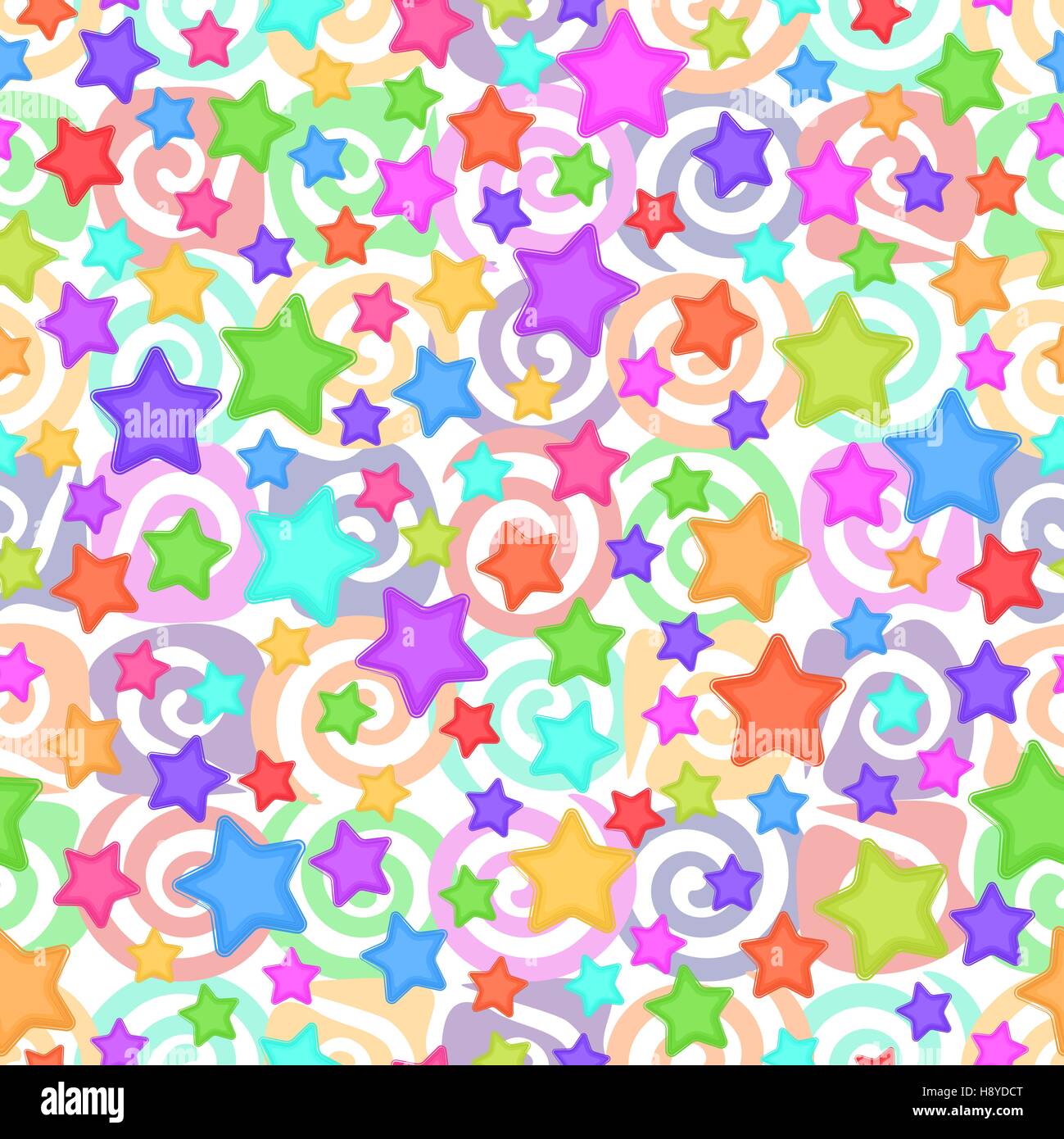 Seamless Pattern, Colorful Stars Stock Vector Image & Art - Alamy