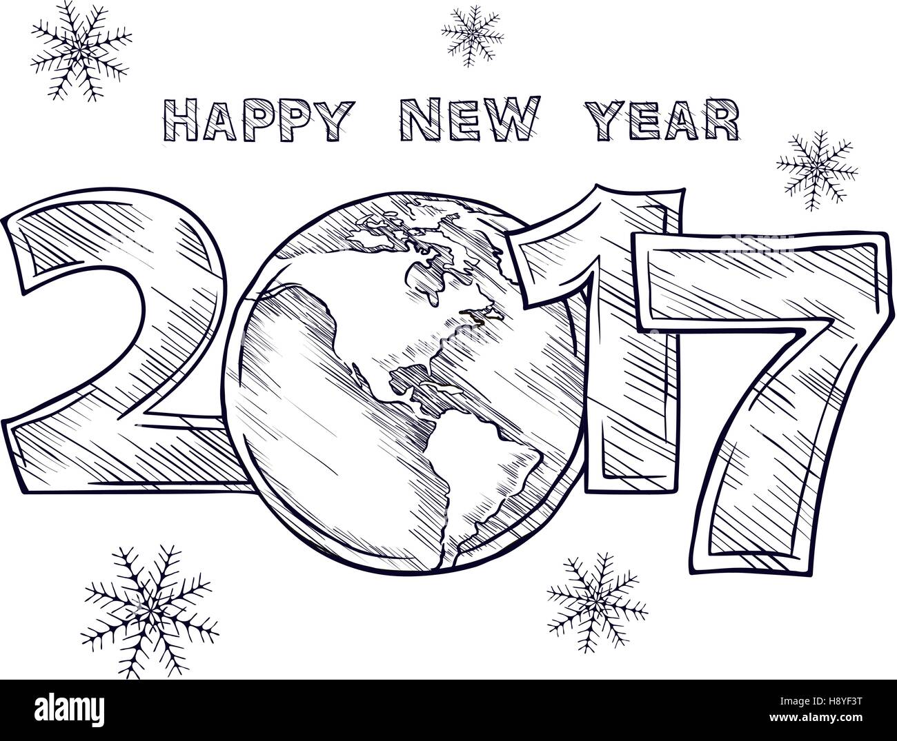 Happy New Year 17 High Resolution Stock Photography And Images Alamy