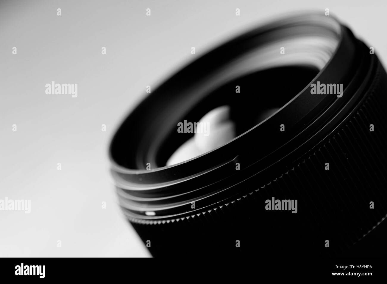 Telephoto lens view Black and White Stock Photos & Images - Alamy
