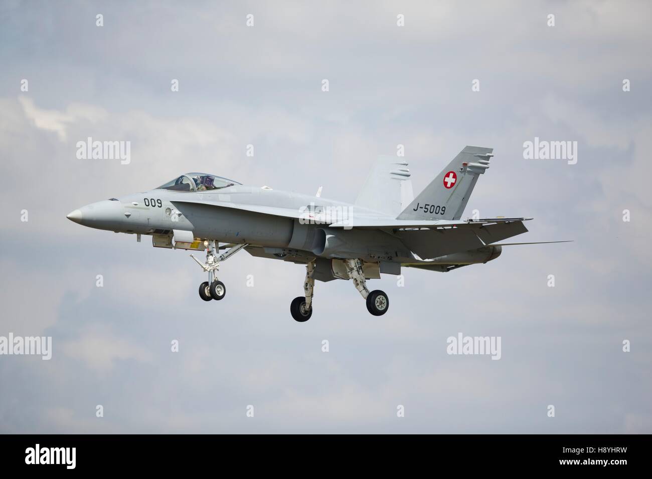 Swiss Air Force F/A-18 Hornet Stock Photo