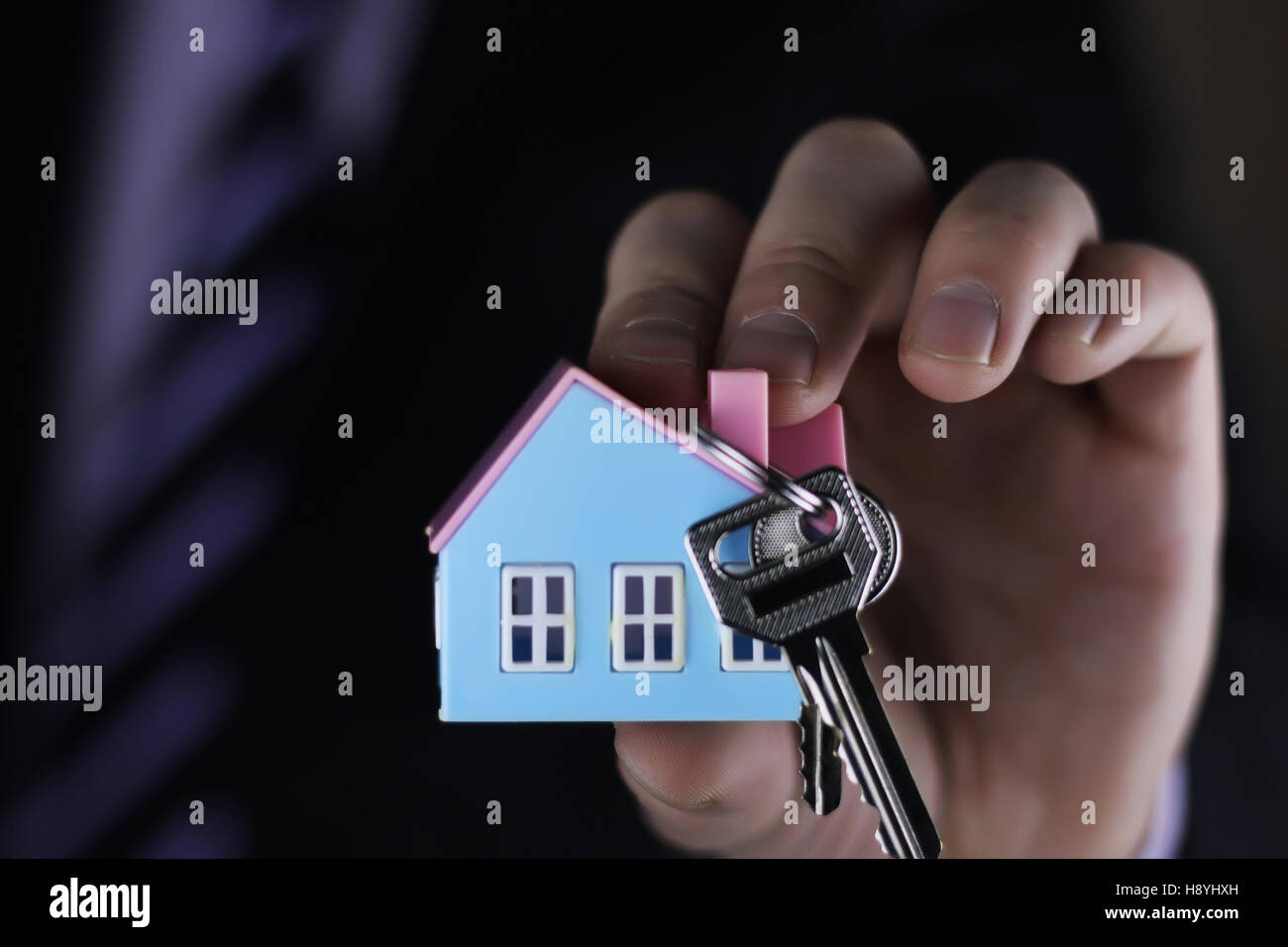 hand house agent Stock Photo Alamy