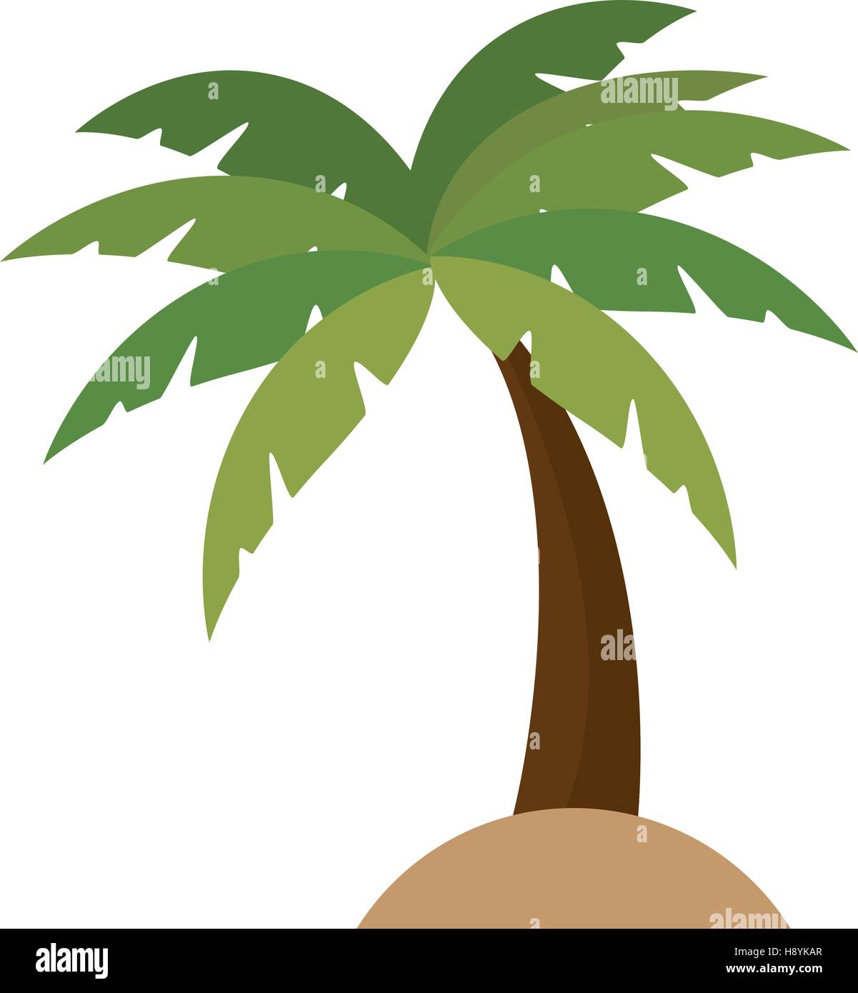 tree palm isolated icon vector illustration design Stock Vector Image ...