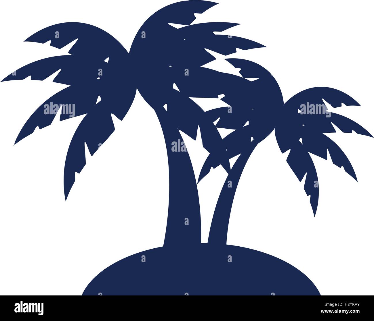 tree palm isolated icon vector illustration design Stock Vector Image ...