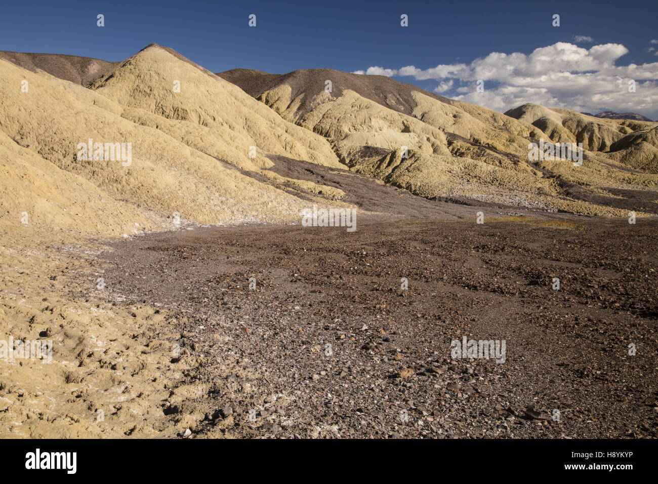 Dry desert and erosion in Death Valley National Park, California. Stock Photo