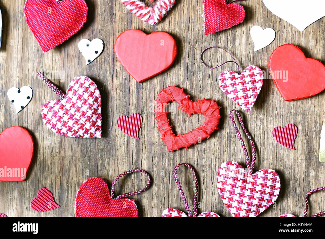 wood background with heart shape Stock Photo - Alamy