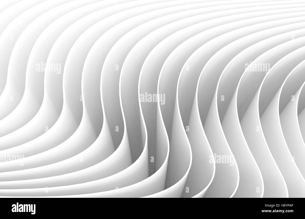 3D rendering wavy paper sheets, paper texture background for design