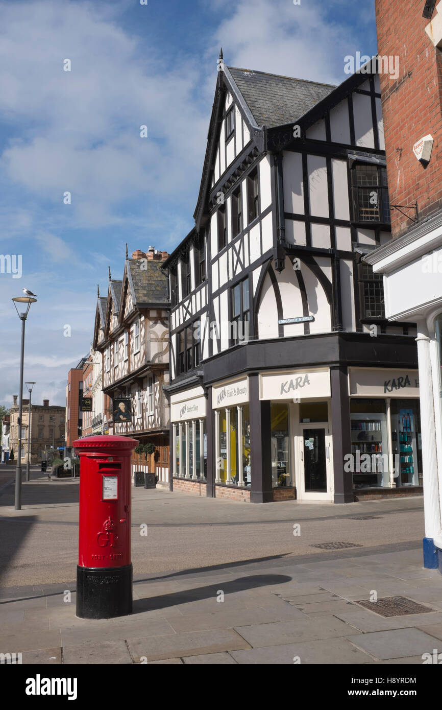 Shops in Southgate Street,Gloucester,England Stock Photo