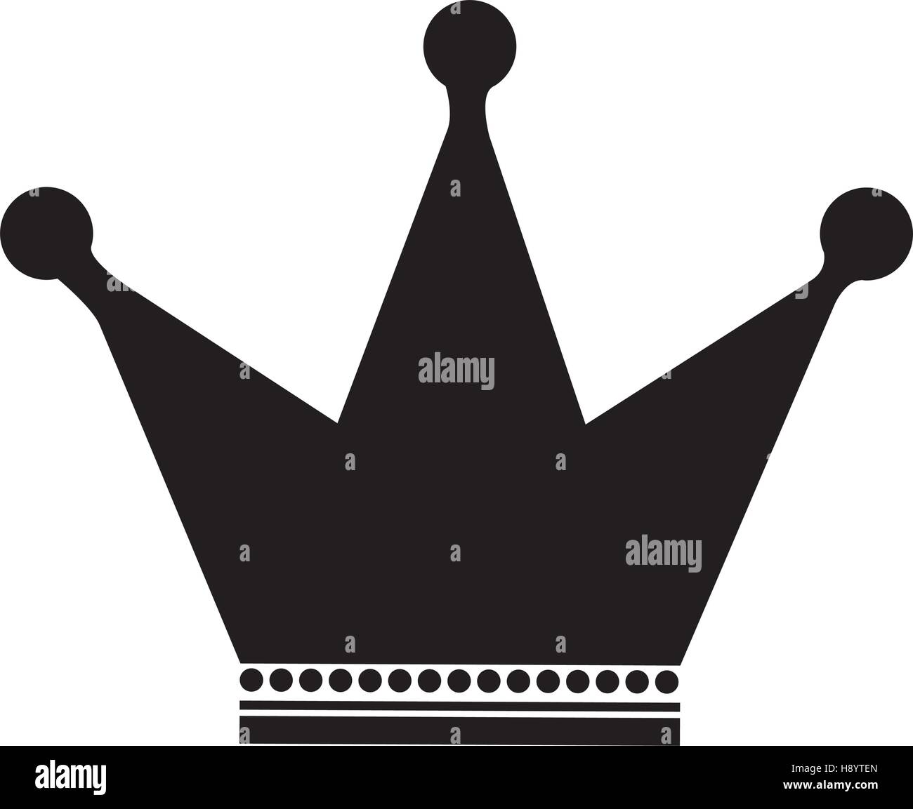 Crown icon. Royal king queen and luxury theme. Isolated design. Vector ...