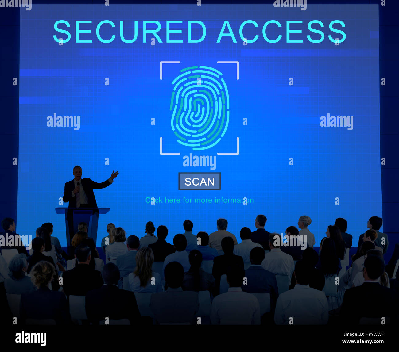 Technology Security Fingerprint Password Concept Stock Photo - Alamy