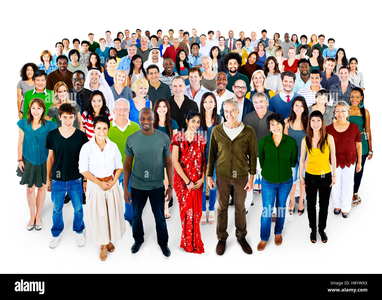 People Diversity Ethnicity Crowd Society Group Stock Photo