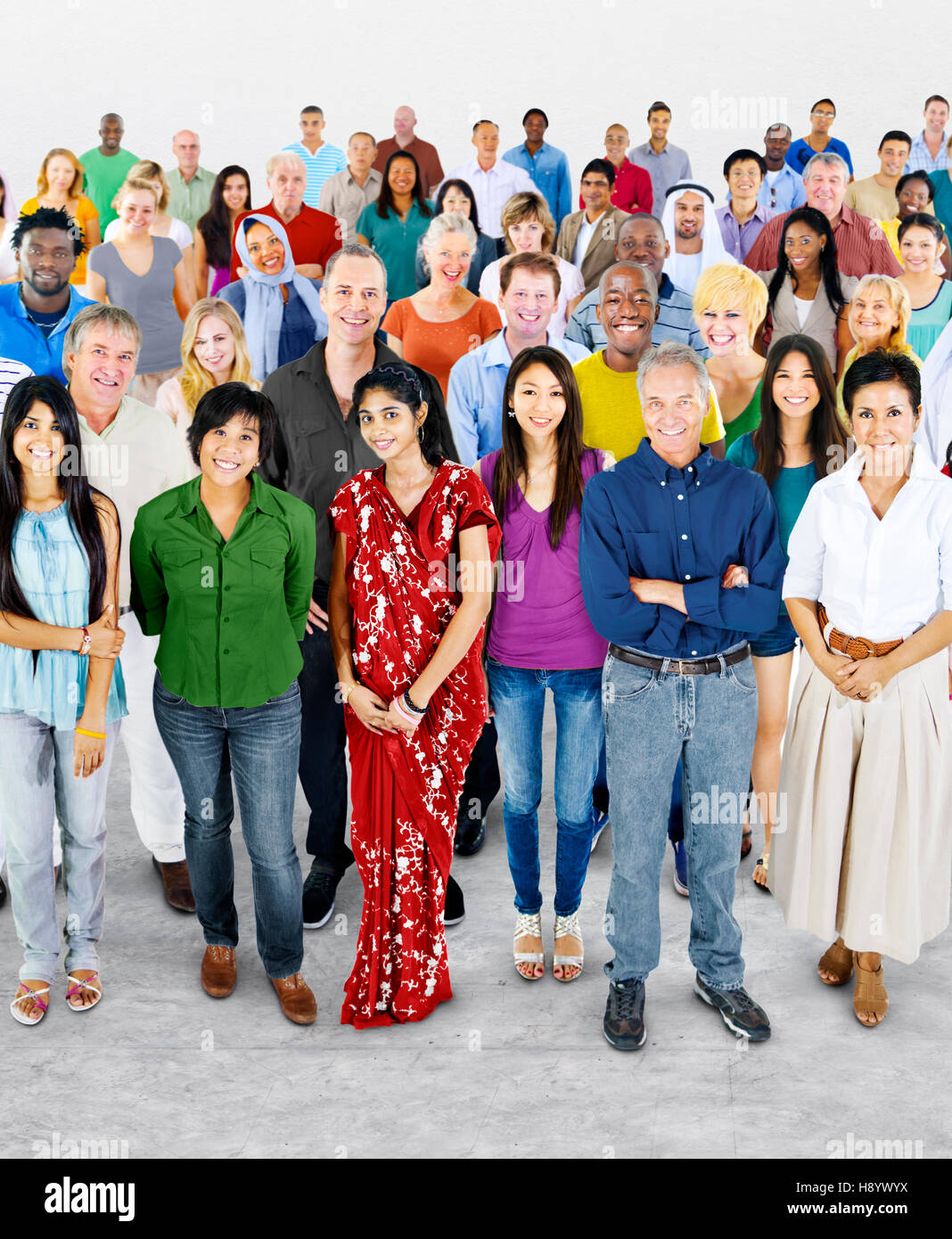 Diversity Large Group of People Multiethnic Concept Stock Photo - Alamy