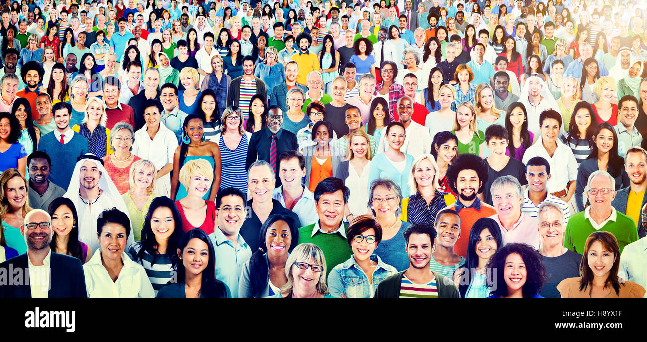 Diversity Large Group of People Multiethnic Concept Stock Photo - Alamy