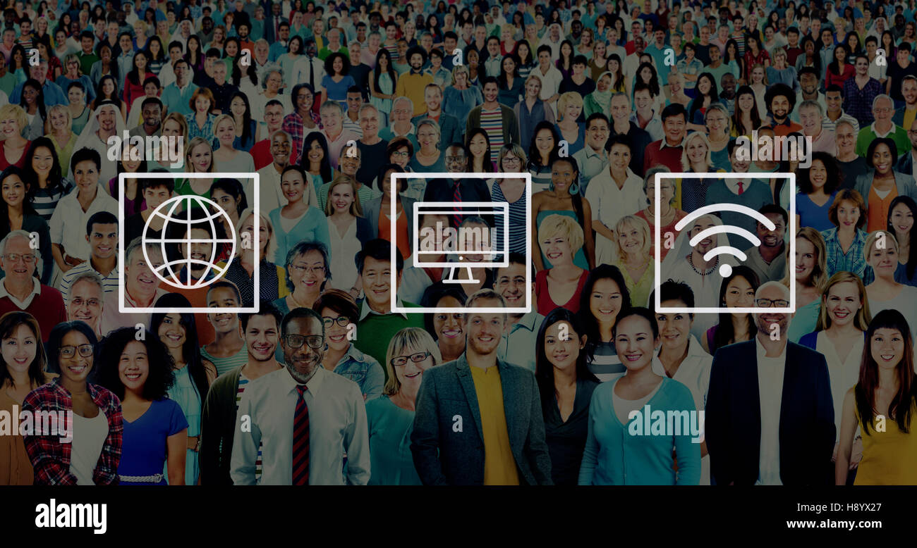 Global Worldwide Digital Modern Connection Concept Stock Photo Alamy
