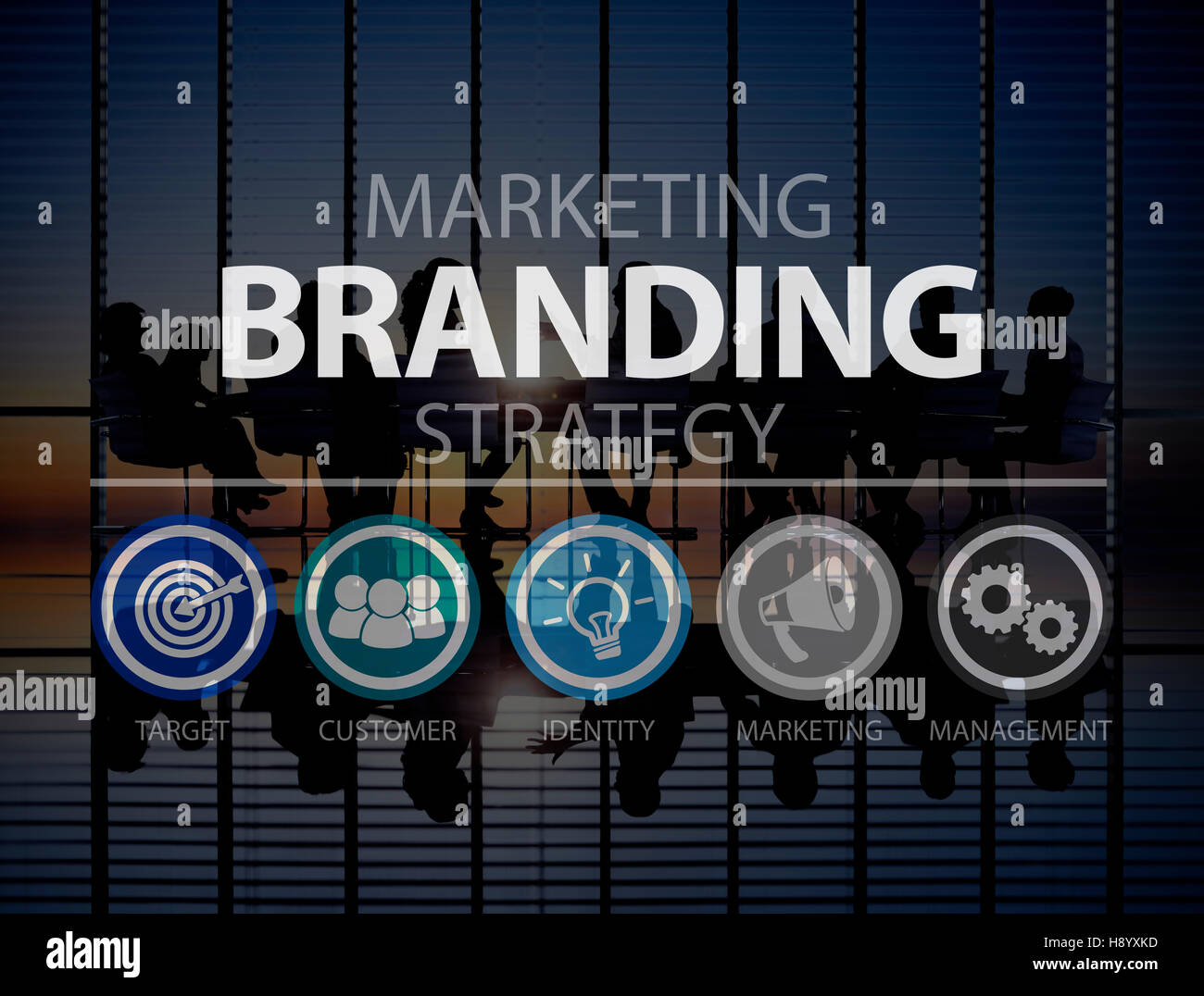 Brand Branding Marketing Commercial Name Concept Stock Photo