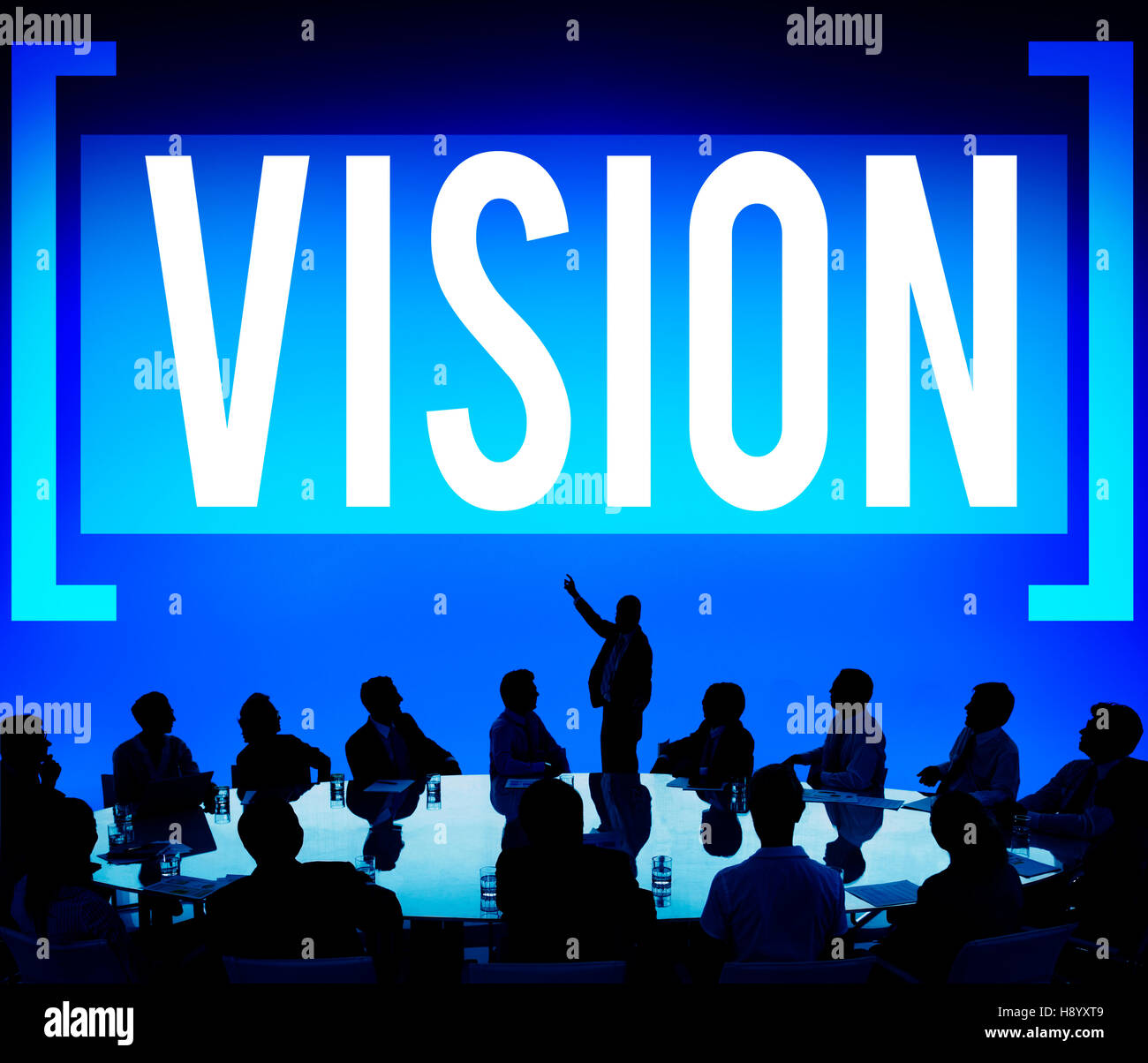 Vision Strategy Palnning Target Direction Concept Stock Photo Alamy