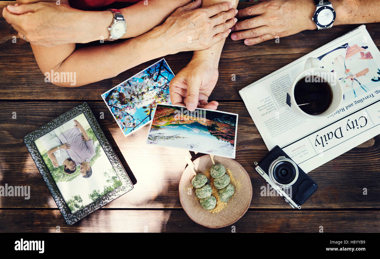 Senior Couple Togetherness Lifestyle Casual Concept Stock Photo