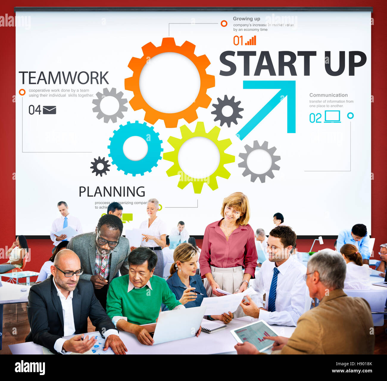 Startup Goals Growth Success Plan Business Concept Stock Photo Alamy