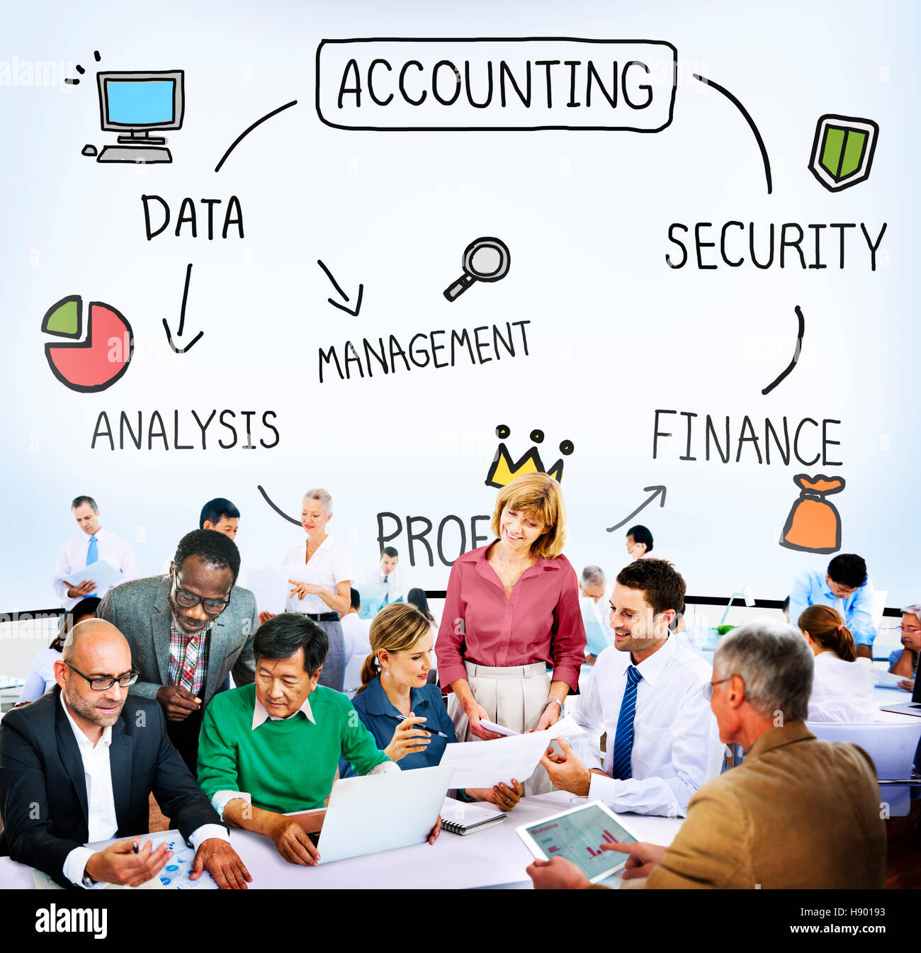 Accounting Security Management Profit Analysis Concept Stock Photo Alamy