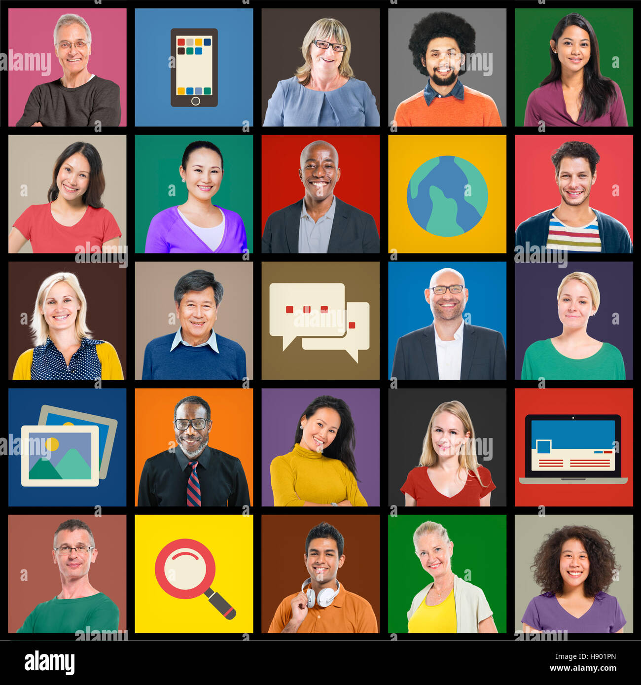 Diversity faces hi-res stock photography and images - Alamy