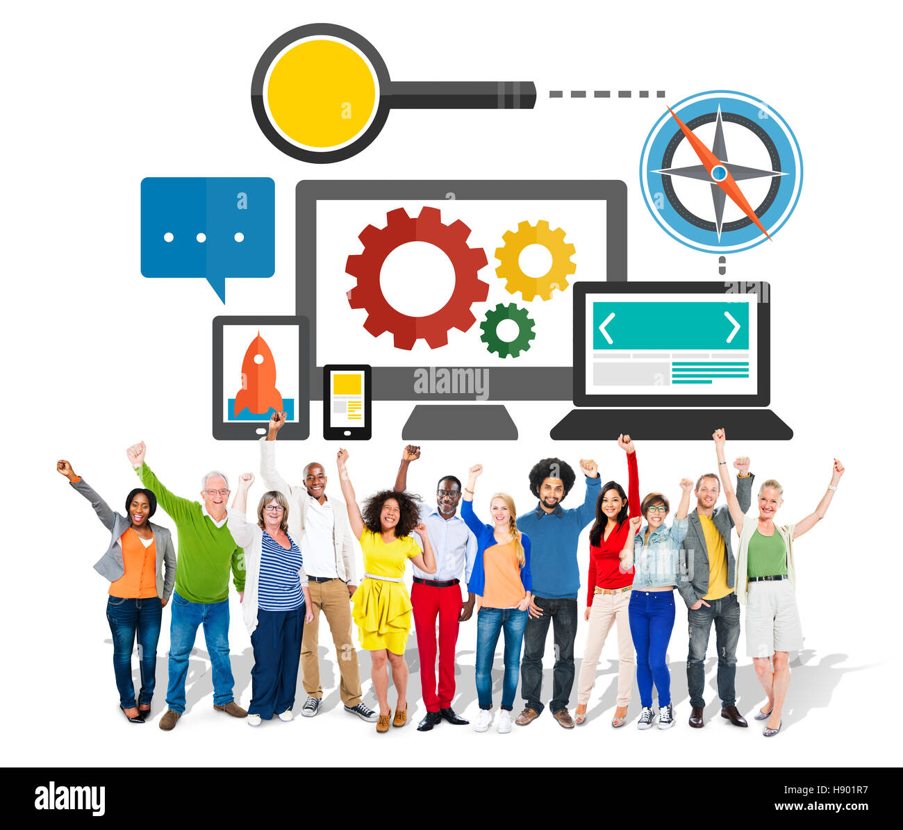 Search Engine Optimization Online Technology Web Concept Stock Photo 