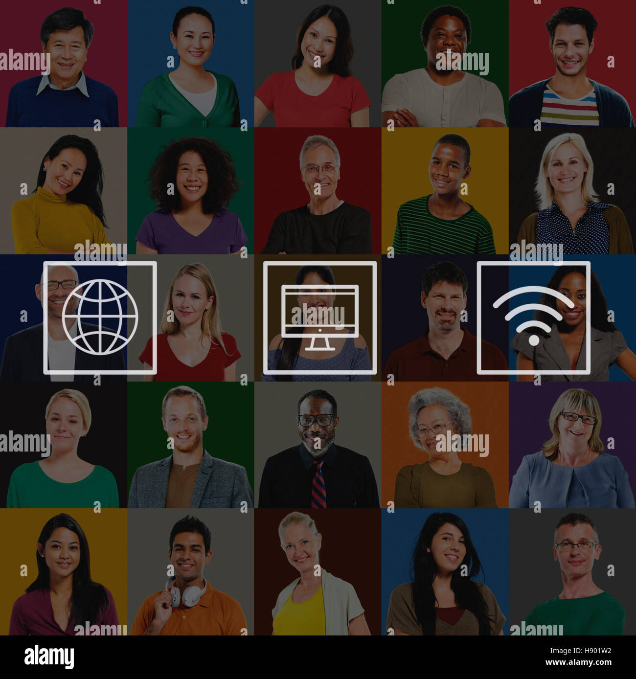 Global Worldwide Digital Modern Connection Concept Stock Photo - Alamy