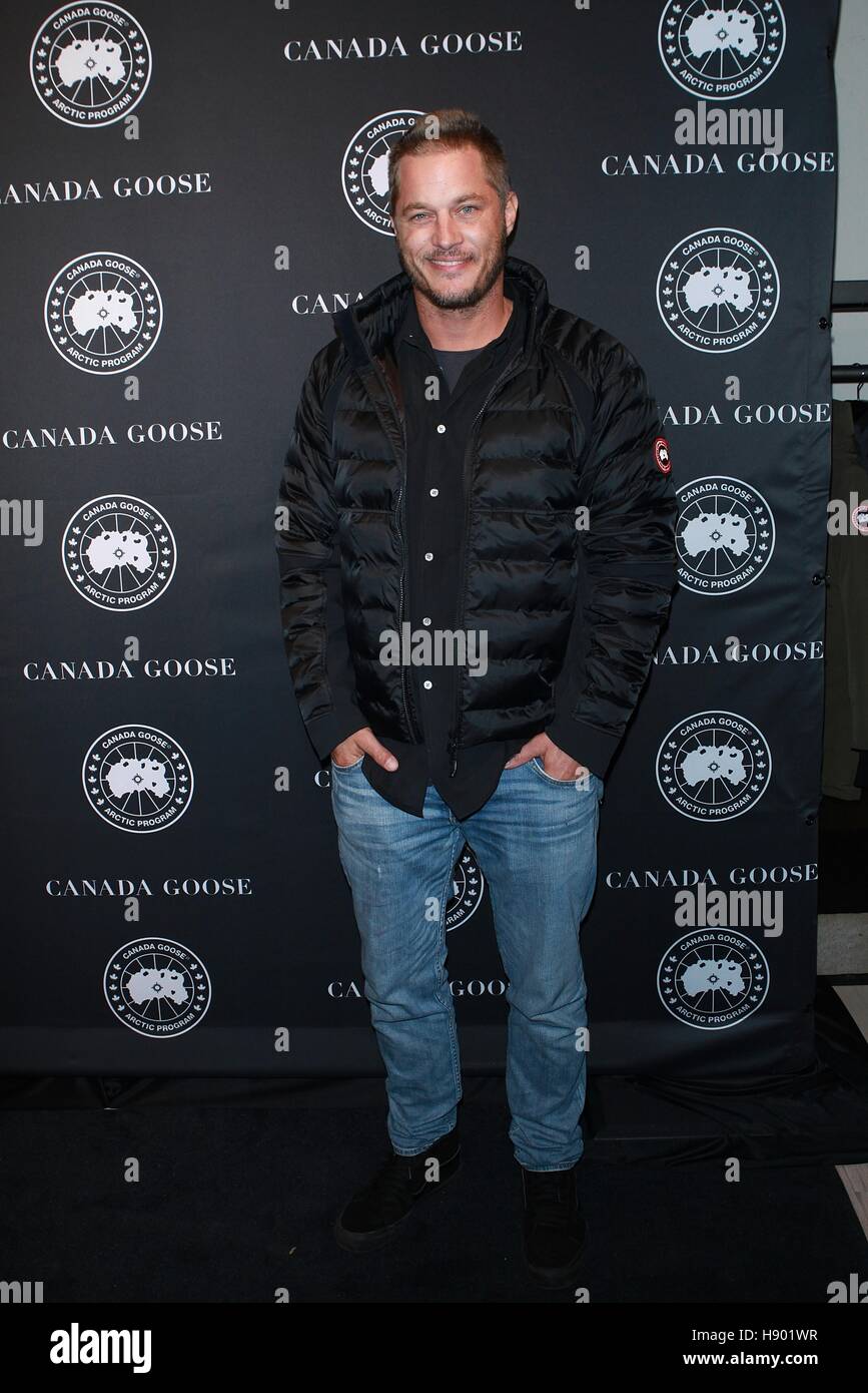 New York, NY, USA. 16th Nov, 2016. Travis Fimmel at Canada Goose first U.S. Flagship  store opening at Canada Goose U.S. Flagship 101 Wooster Street on November  16, 2016 in New York