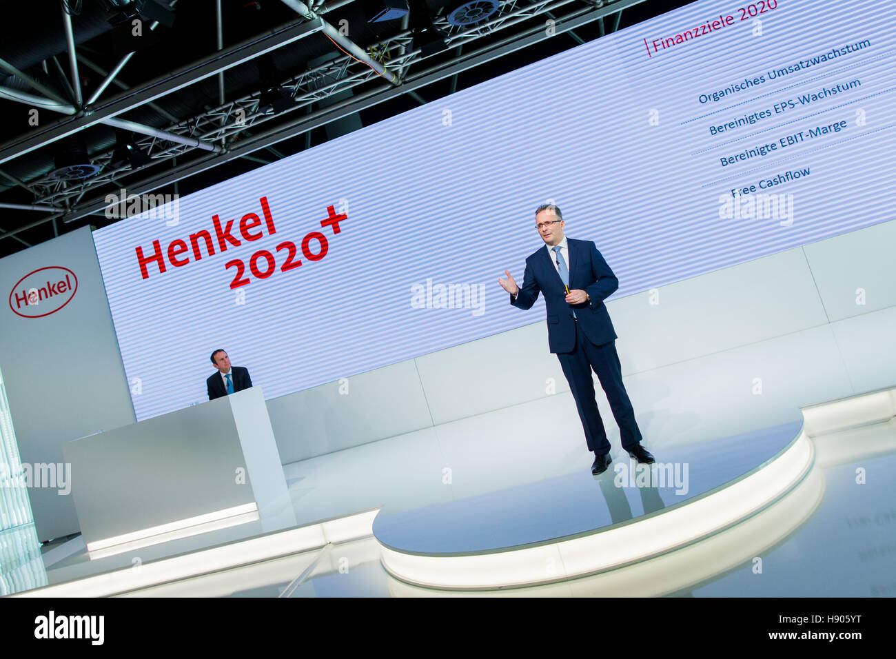 Dusseldorf, Germany. 17th Nov, 2016. Hans van Bylen, CEO of the German
