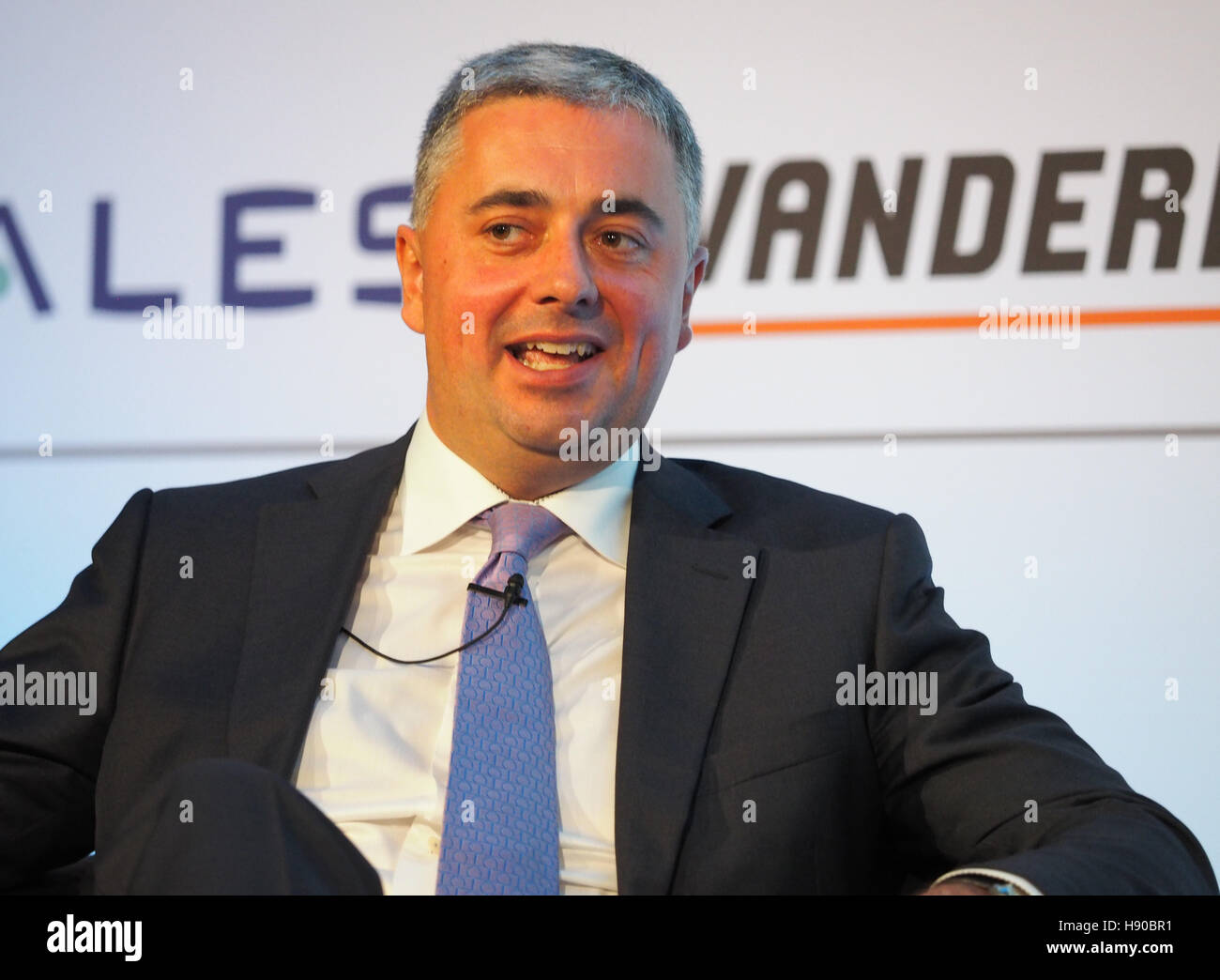 London, UK. 21st Nov, 2016. Stewart Wingate CEO of Gatwick Airport speaking today at the Airport Operators Association (AOA) conference in London. Credit:  Dorset Media Service/Alamy Live News Stock Photo