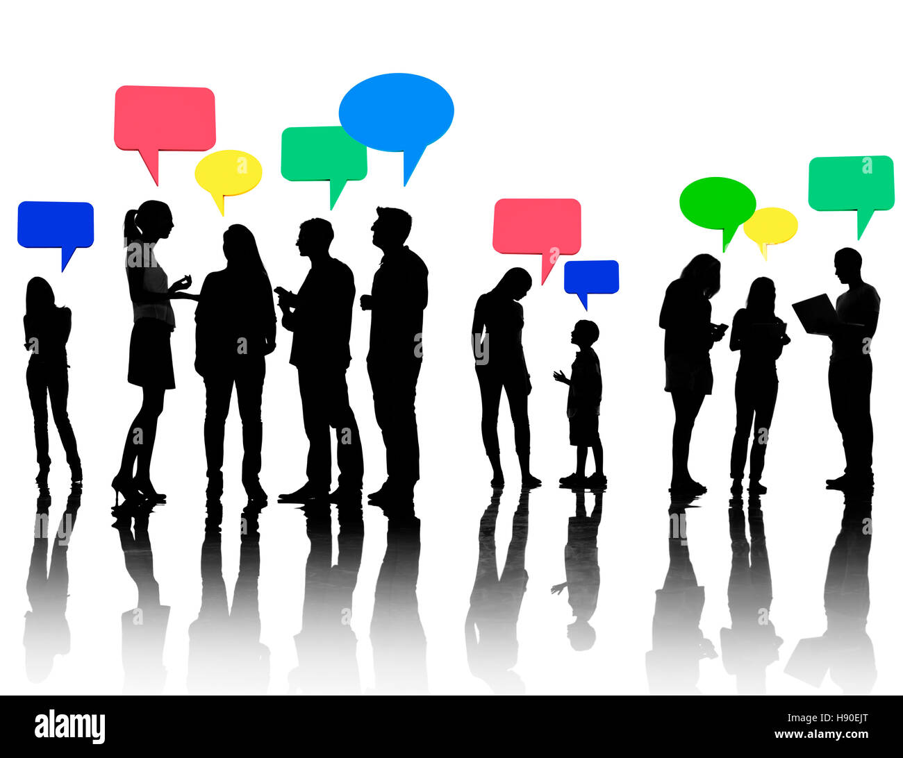 Communication Community People Discussion Talking Concept Stock Photo ...