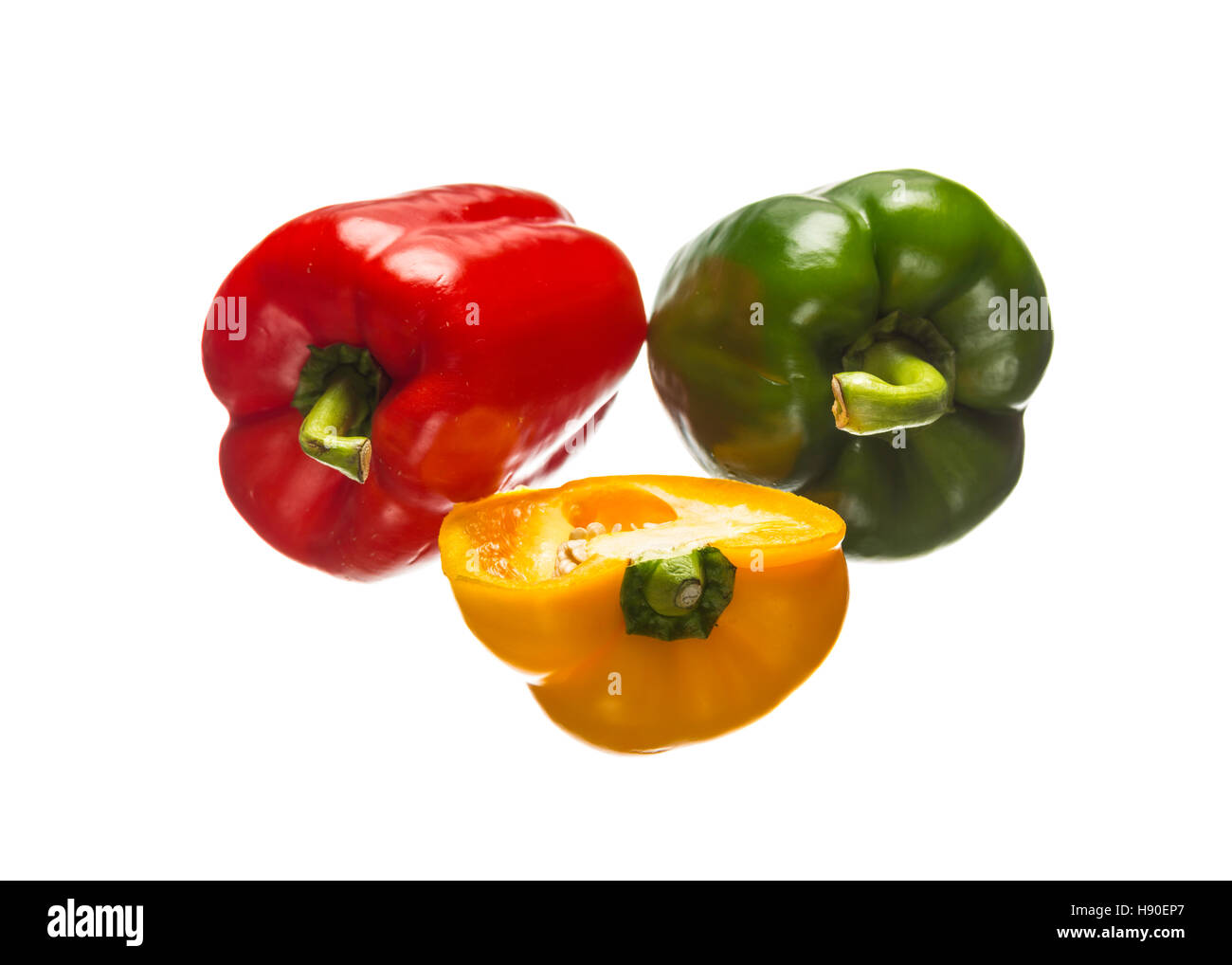 Bell Peppers - Red, Green and Yellow Stock Photo - Alamy