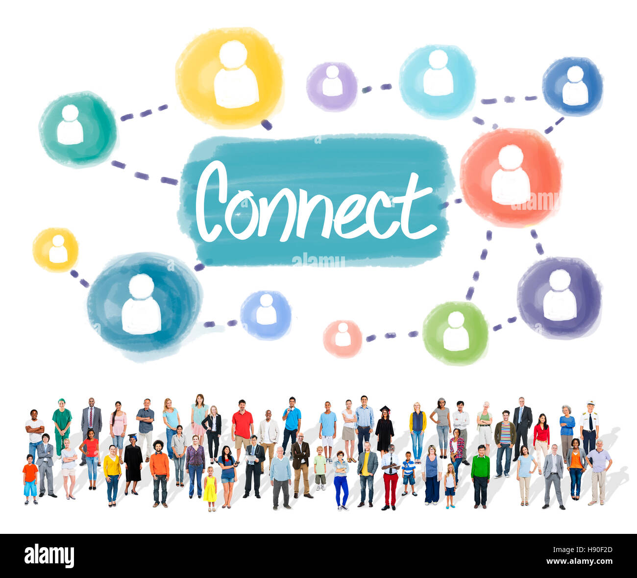 Connect Connection Connected Network Access Concept Stock Photo Alamy