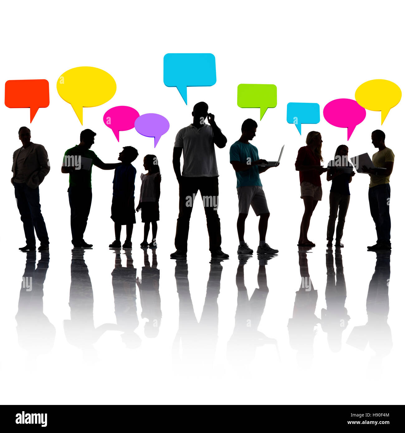 Interaction People Social Networking Technology Concept Stock Photo Alamy
