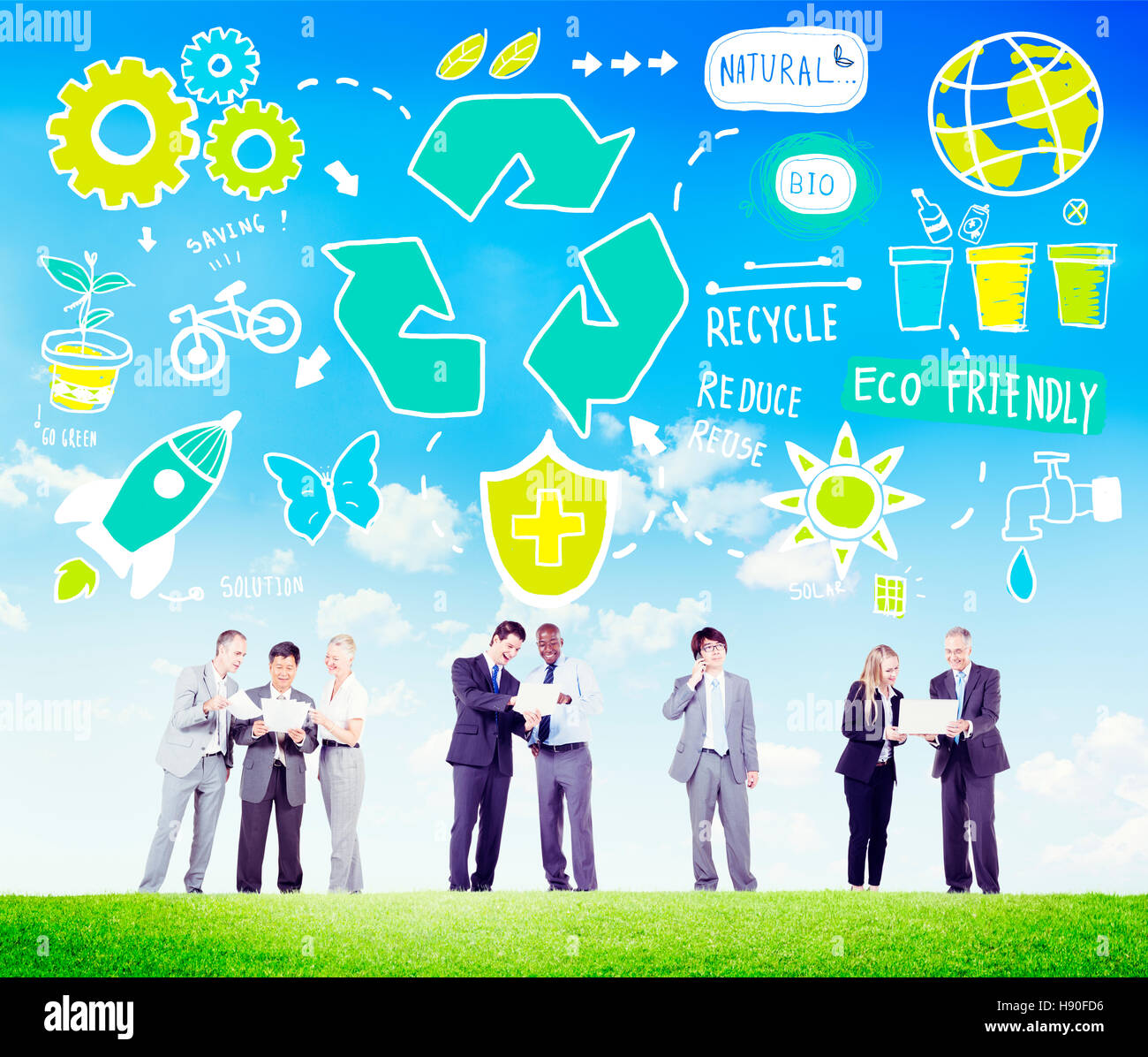 Recycle Reuse Reduce Bio Eco Friendly Environment Concept Stock Photo ...