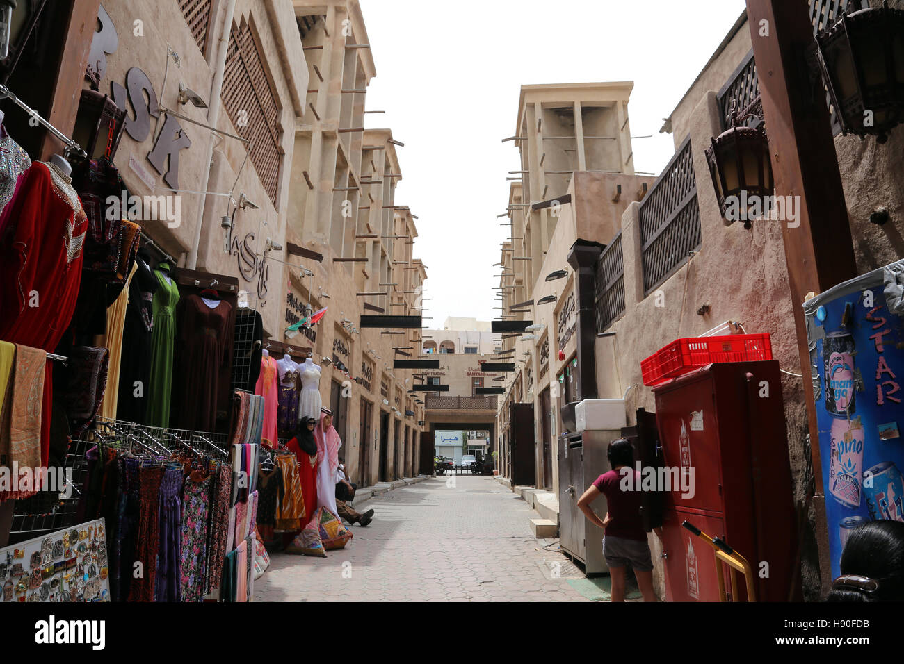 Dreira Market next to Dubai Creek, UAE Stock Photo