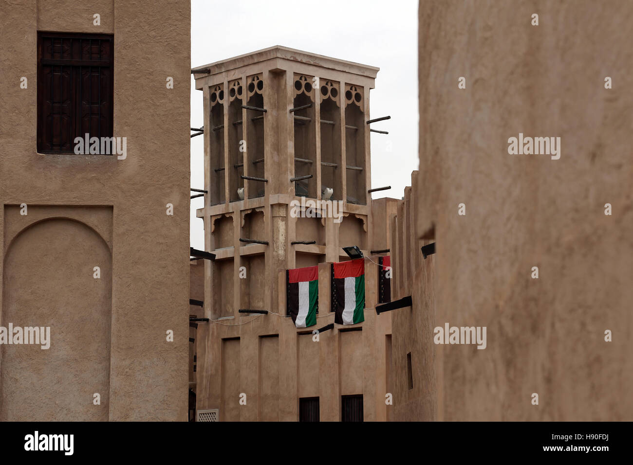 Dreira Market next to Dubai Creek, UAE Stock Photo