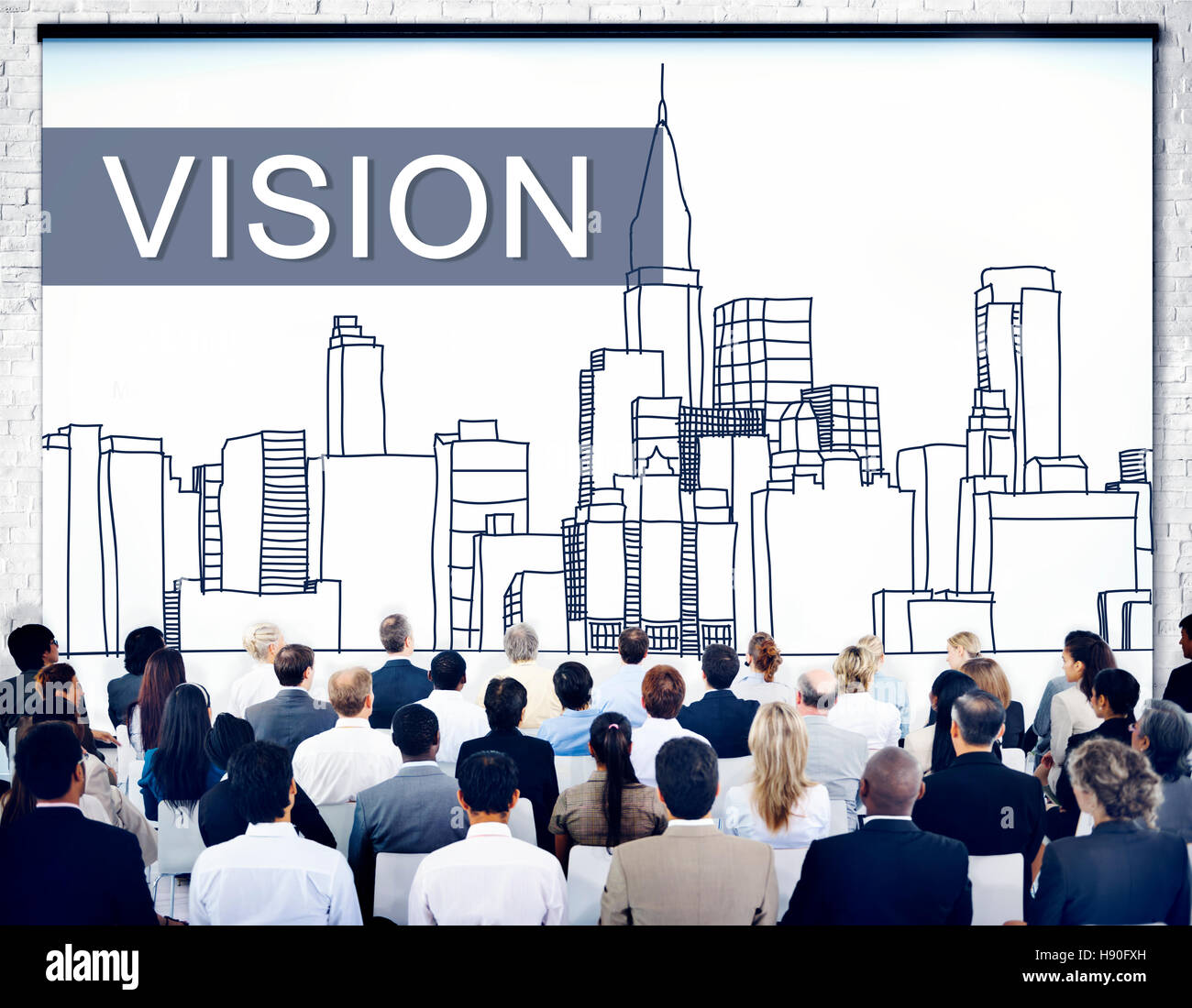 Downtown building concept drawing hi-res stock photography and images ...