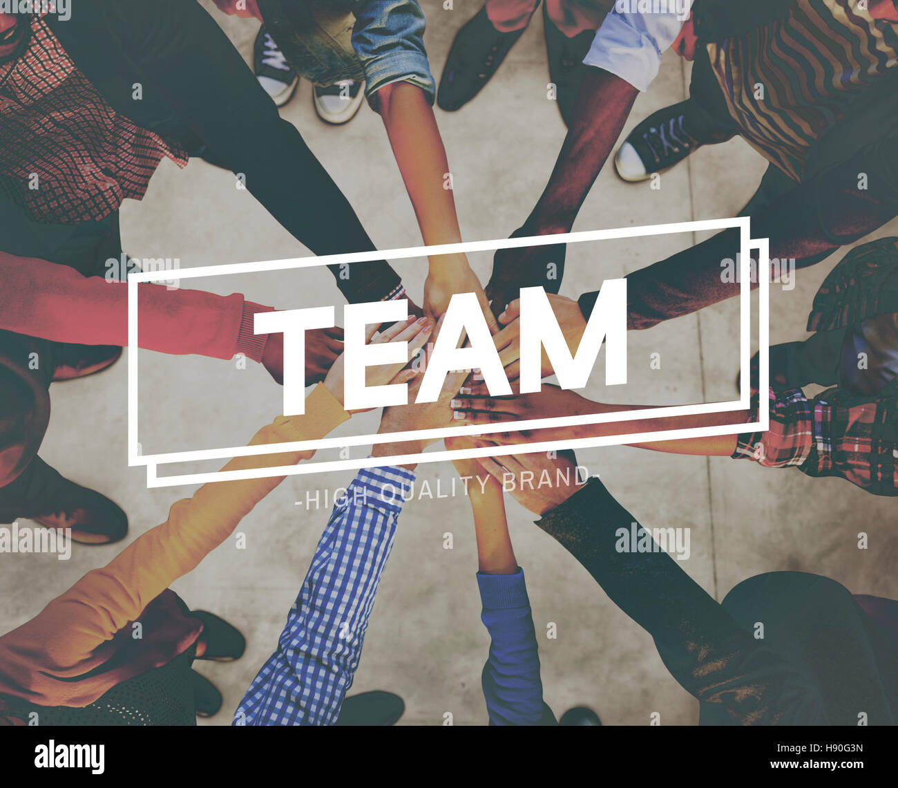 Teamwork Team Building Cooperation Relationship Concept Stock Photo - Alamy