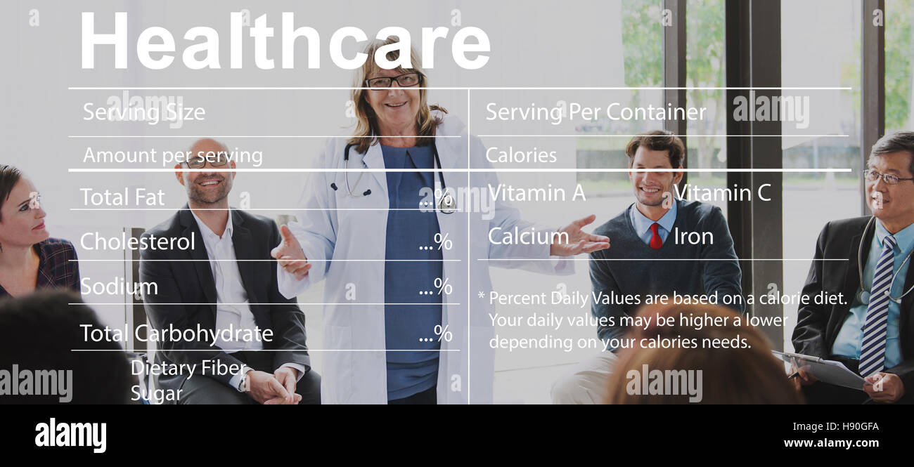Healthcare Ingredients Welness Welbeing Nutrition Concept Stock Photo