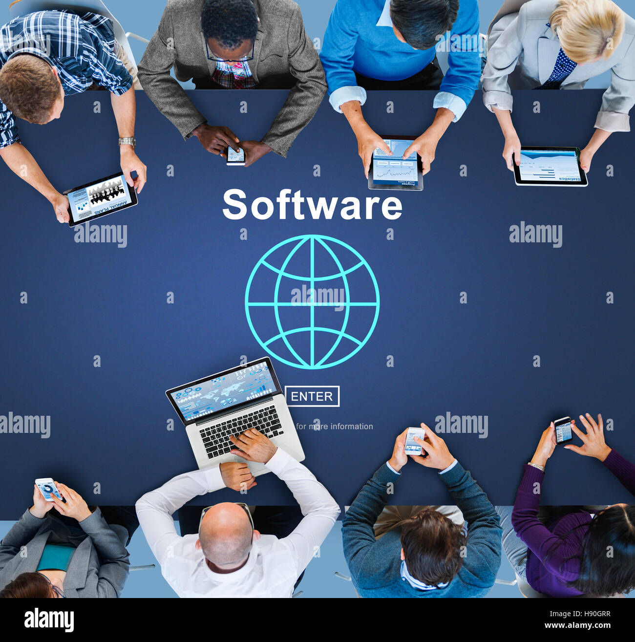 Software Computer Digital Data Homepage Concept Stock Photo - Alamy
