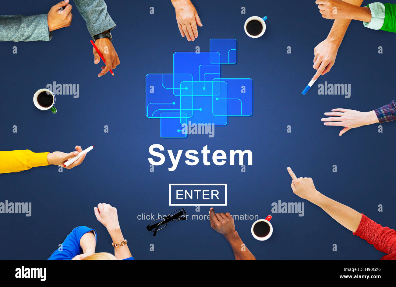 System Connection Process Method Progress Rules Concept Stock Photo - Alamy