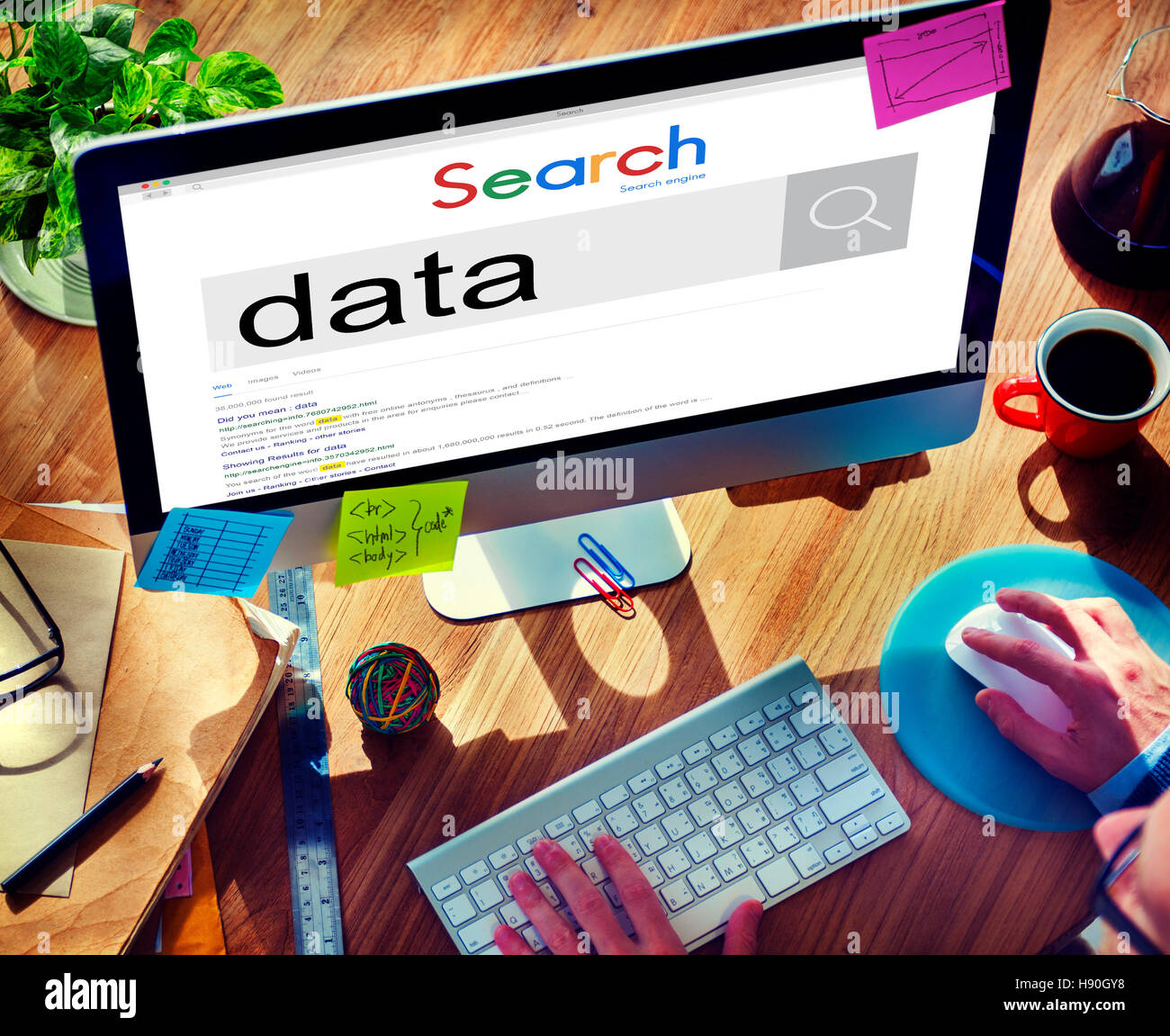 Data Computer System Digital Analysis Information Concept Stock Photo ...