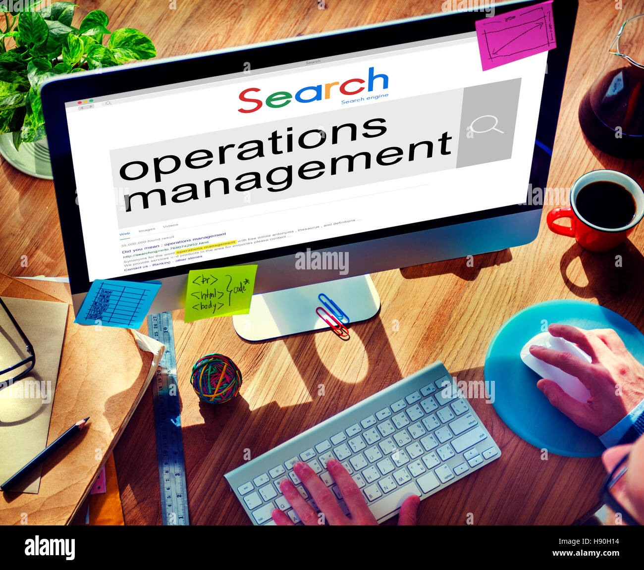 Operations Management Manufacturing efficiency Concept Stock Photo - Alamy