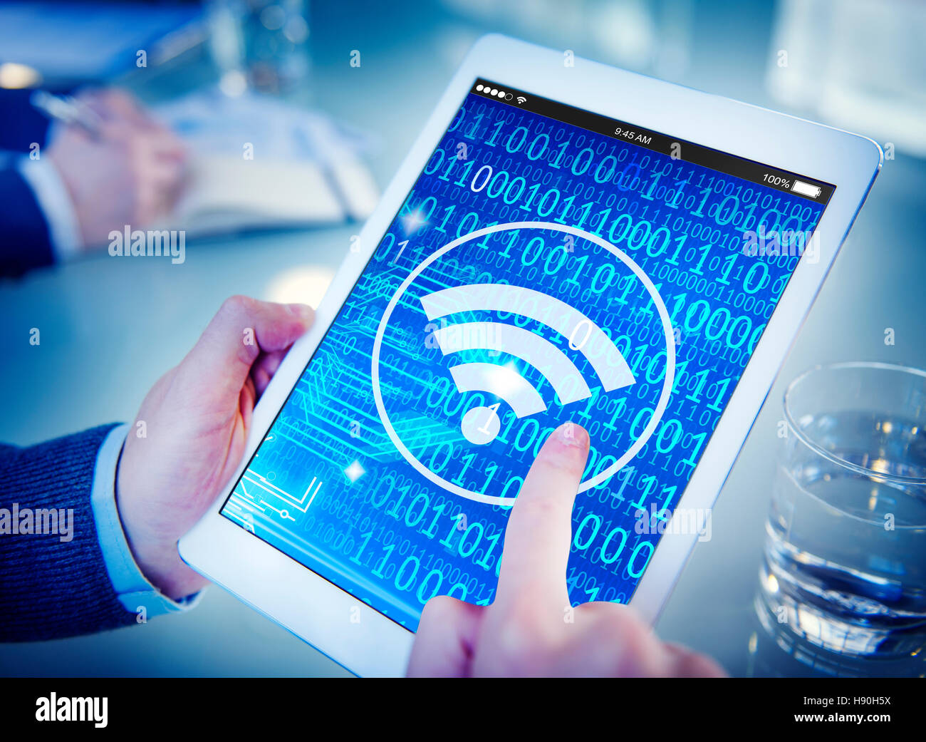Wifi Wireless Signal Network Connection Technology Concept Stock Photo
