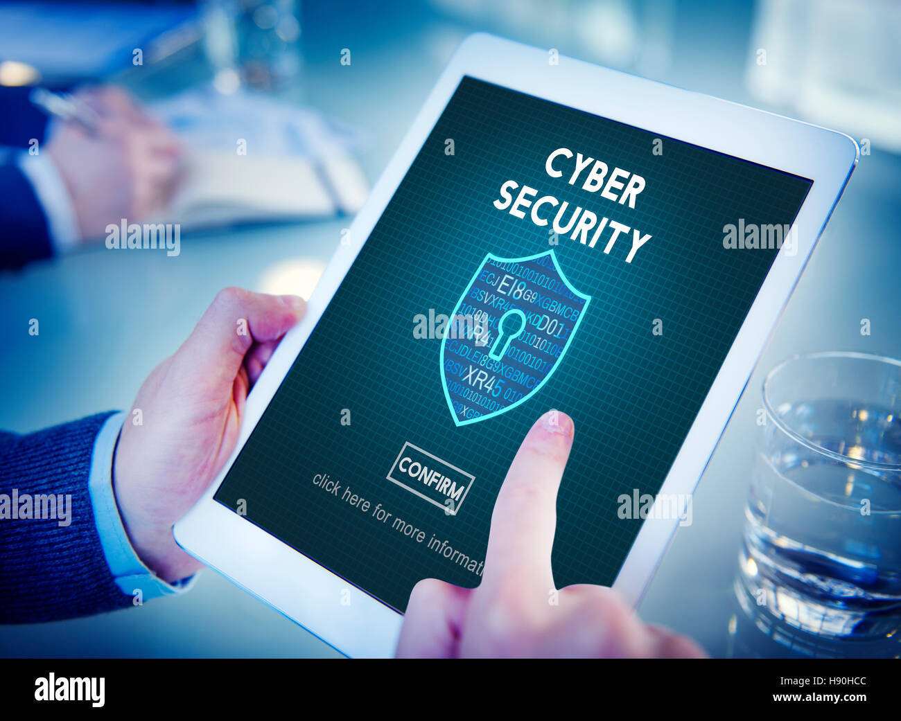Cyber Security Protection Firewall Interface Concept Stock Photo