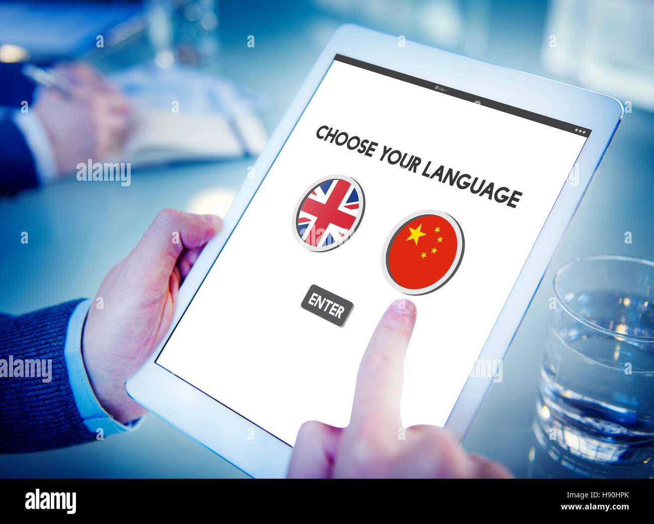 Language Dictionary English Chinese Concept Stock Photo Alamy