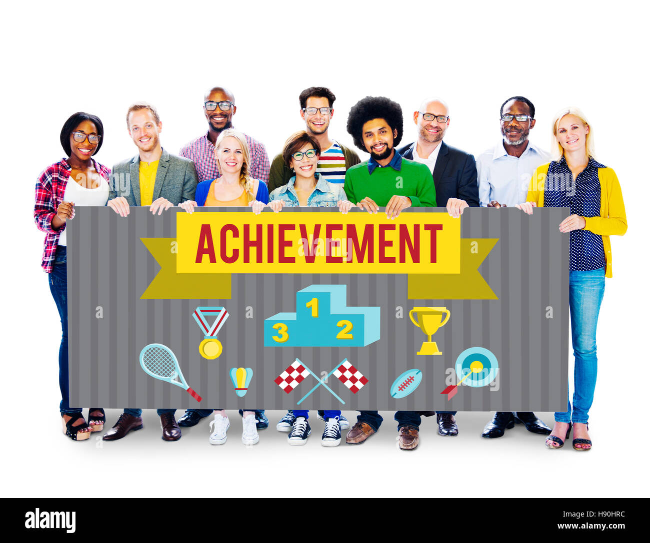 Achievement Accomplishment Vision Development Concept Stock Photo